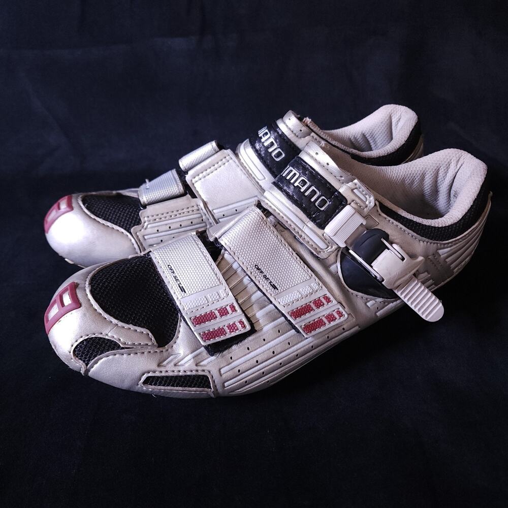 SHIMANO SH-R131S Mens Carbon Road Cycling Bike Shoes Size 44.5 EU 10.2 US Silver